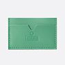 Визитница ручной работы, Kokosina bags, натуральная кожа, ярко-зелёный, превью фото 1