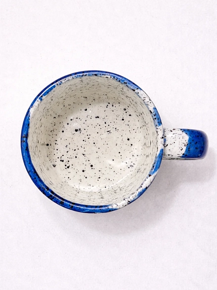 Кружка ручной работы Тата вытворяет/NF ceramics «Я такой же, как и все, только лучше», синяя, керамика, 600 мл, фото 4.