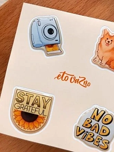 3Д Стикер на телефон «Корги», 10 х 10 см