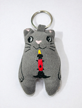 Брелок Колдовская игла «Кот с ростральной колонной»