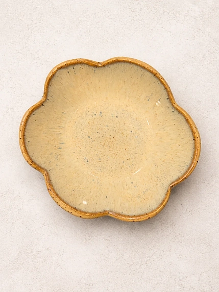 Пиала ручной работы Идеальное совпадение «Цветочек», керамика, 12 см, фото 1.