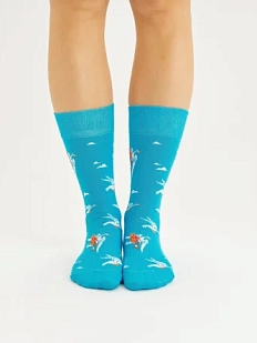 Носки «Гуси-Лебеди», р-р 42-46, синие