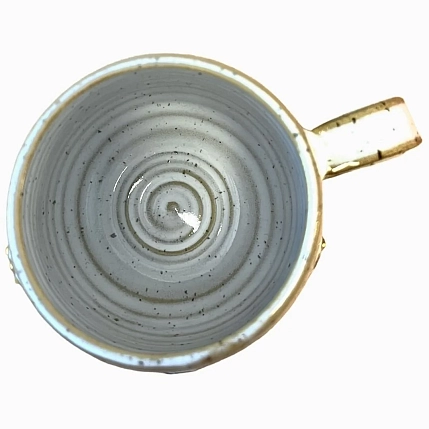 Кружка ручной работы «Лава», розово-голубая, керамика, 500 мл, фото 3.