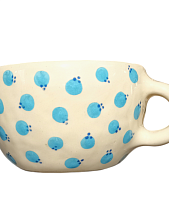 Кружка ручной работы с росписью Голубика, керамика, 300 мл