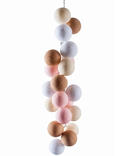 Гирлянда из нитяных шариков «Пломбир»