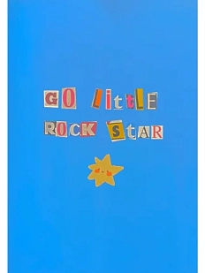 Блокнот «Little rockstar», А6, синий