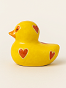 Керамическая фигурка Уточка с красными сердечками, превью фото 2