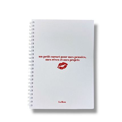 Блокнот «Un petit carnet» на пружине, А5, 50 листов, белый, фото 1.