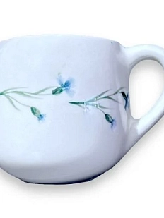 Кружка ручной работы Верба керамика «Васильки», круглая, керамика, 350 мл