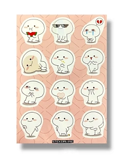 Стикерпак «Too nervous»