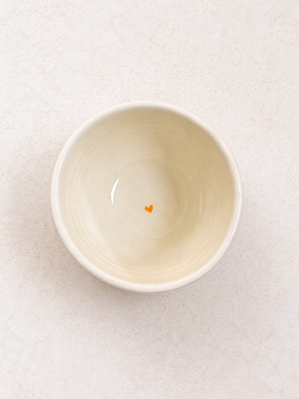 Пиала ручной работы «Котик», керамика, 9 см, фото 2.