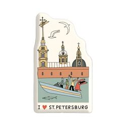 3Д Стикер на телефон «Петропавловская крепость», объёмный