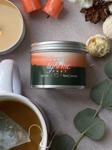 Свеча ручной работы Light me «Закат», 100 г