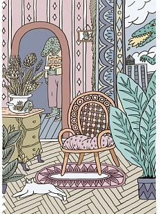 Открытка Валя Карнавалова «Логово зверя», односторонняя, А6