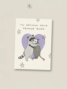 Открытка Sorokina.vision «Ты бесишь меня меньше всех», А6