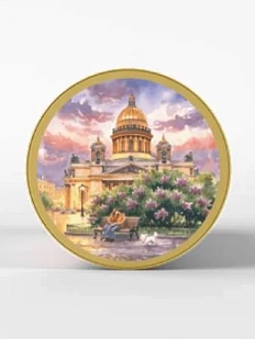 Монпансье Настоящий сувенир «Закат у Исааикевского», с наклейкой