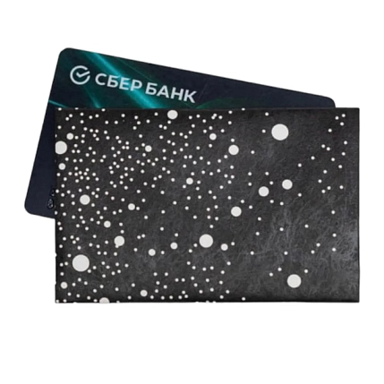 Мини-кошелёк кардхолдер New Wallet «New Milkyway», черный, фото 1.