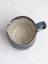 Кружка ручной работы Тата вытворяет/NF ceramics «Люблю раннее утро», круглая, бирюзовая, керамика, 400 мл, превью фото 3