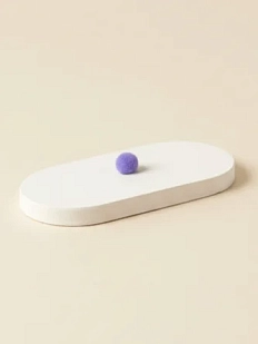 Крышка для интeрьерной свечи Tushite svet «Помпончик», гипс