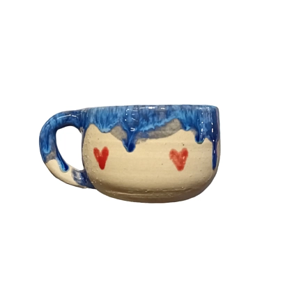 Кружка ручной работы Море с фигуркой маяка внутри, керамика, 300 мл, фото 3.