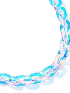 Чокер-цепь Monolama тонкая, перелив, переработанный пластик