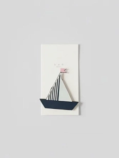 Бирка для подарка ВОЕ «Парус», на прищепке, 4 см