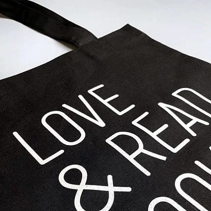 Сумка шоппер «Love and read», чёрный, фото 2.