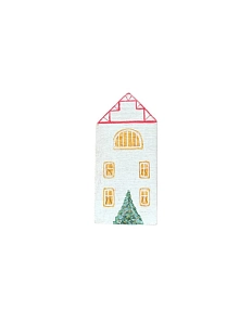 Домик из дерева интерьерный, белый