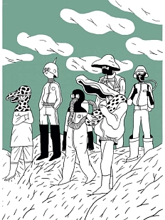 Обложка на паспорт Валя Карнавалова «Путешественники», ПВХ, искусственная кожа