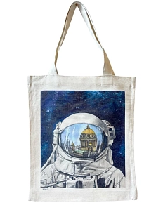 Сумка шоппер Elizabeth Madar «Космонавт», белый
