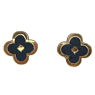 Серёжки-гвоздики «Клеверы» из коллекции Clover Classic, дерево, превью фото 1