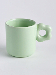 Кружка ручной работы ОХ! керамика «Цвет-ок», салатовая, керамика, 350 мл