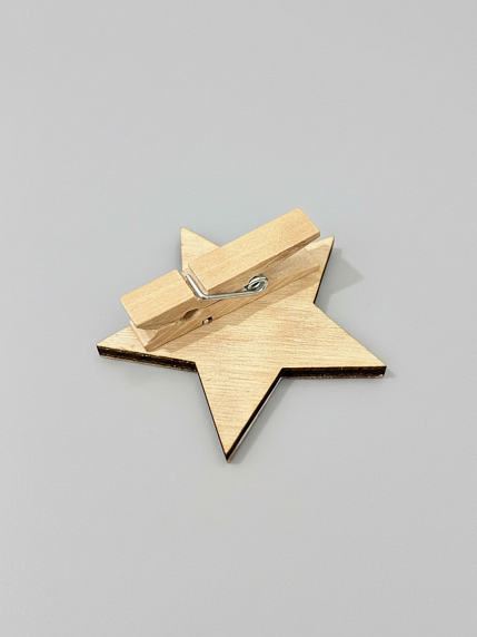 Бирка для подарка на прищепке «Блестящая звезда», BOE, фото 2.