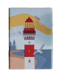 Обложка для паспорта «Маяк Осиновецкий», голубой