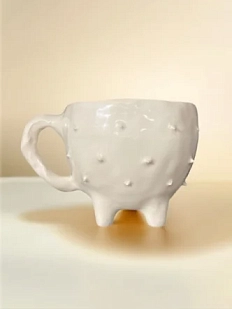 Кружка Быкова керамика на ножках с шипами «Созвездие Большой Медведицы», 200 мл, керамика