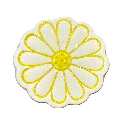 Брошь ручной работы Ceramission «Ромашка», керамика, фото 1.