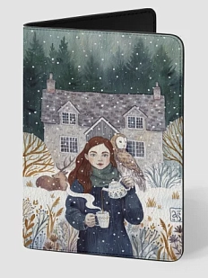 Обложка на паспорт Анна Спешилова «Время чая», кожзам