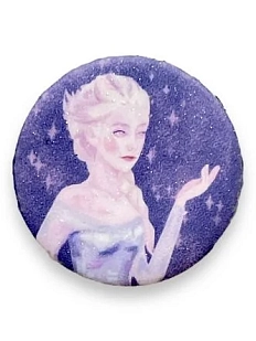 Мини значок ручной работы «Эльза», 37 мм