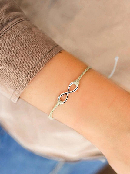 Браслет WAF WAF «Бесконечность», зеленый, фото 2.