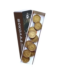 Мини-набор Rubiscookies «Жетоны метро», шоколадный