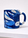 Кружка ручной работы Тата вытворяет/NF ceramics «Я такой же, как и все, только лучше», синяя, керамика, 600 мл, превью фото 3