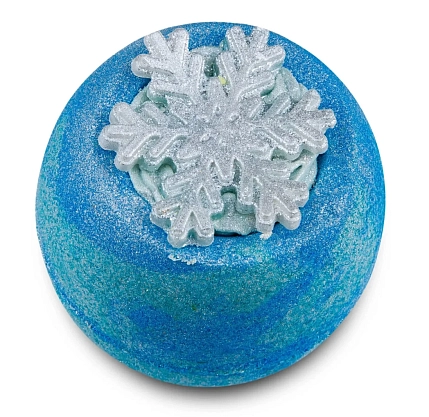 Бомбочка для ванны Boom Shop «Волшебный снегопад» 250 г, голубая, фото 1.