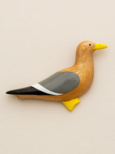 Брошь «Морская чайка», дерево