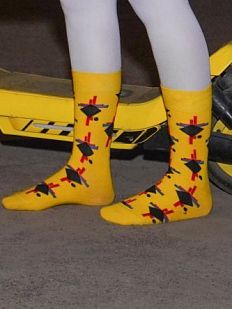 Носки «Эскиз для прикладного искусства», р-р 38-41, жёлтые