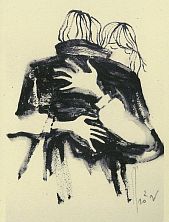 Открытка «Объятие», Максим Савва