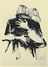 Открытка «Объятие», Максим Савва