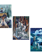 Набор открыток «Волшебство», 3 шт., Спешилова Анна