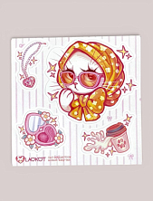 Виниловый стикерпак Лавкот «Кошка модница», 10х10см