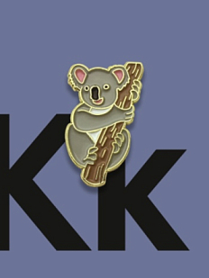 Значок «Коала», металл