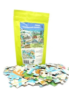 Пазл Настоящий сувенир «Карта города», 70 элементов, картон